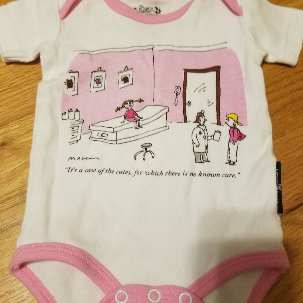 Cutest onesie from The New Yorker